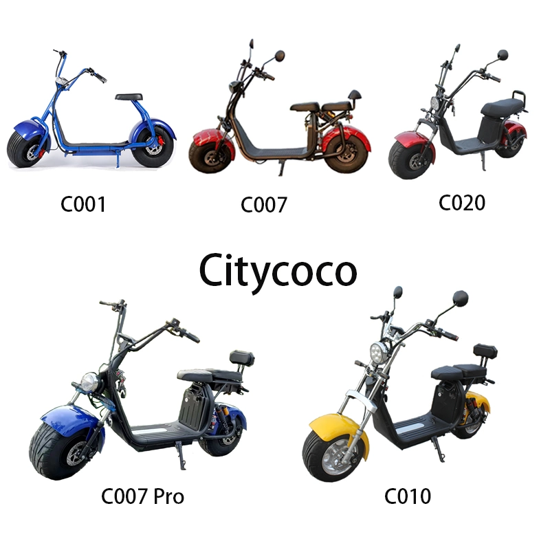 Citycoco 1500W 2000W City Coco Fat Tire Electric Scooter 12ah 20ah Long Range Battery