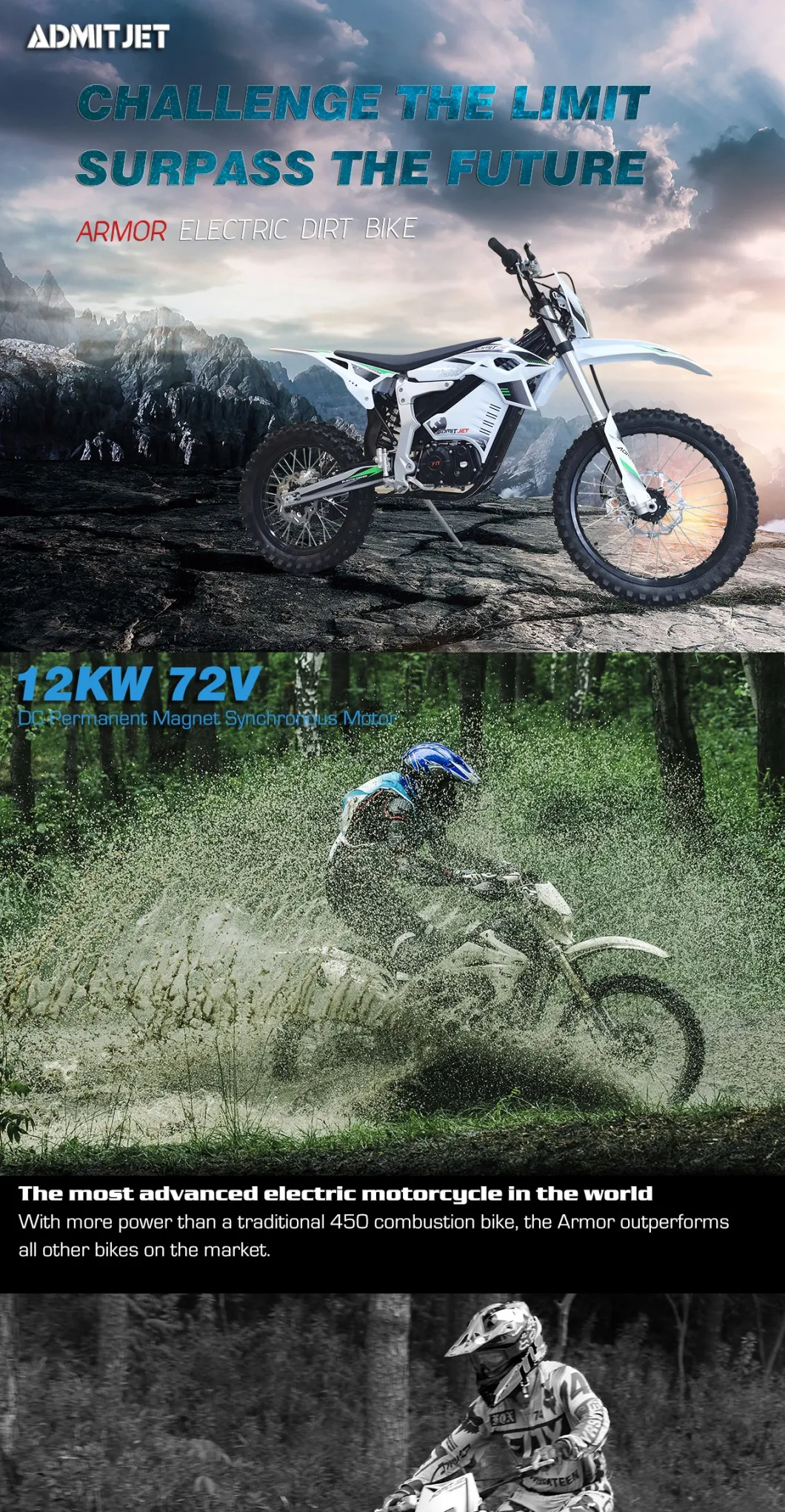 2022 Adult Emotorcycle Best E Mountainbike Fast 12000W Enduro Motorcycle Ebike Electric Dirt Bike